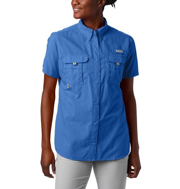 Columbia PFG Bahama Shirts Blue For Women's NZ28490 New Zealand